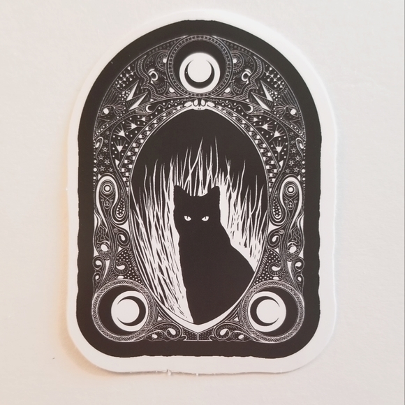 10/$10 Black Cat Sticker - Picture 1 of 1